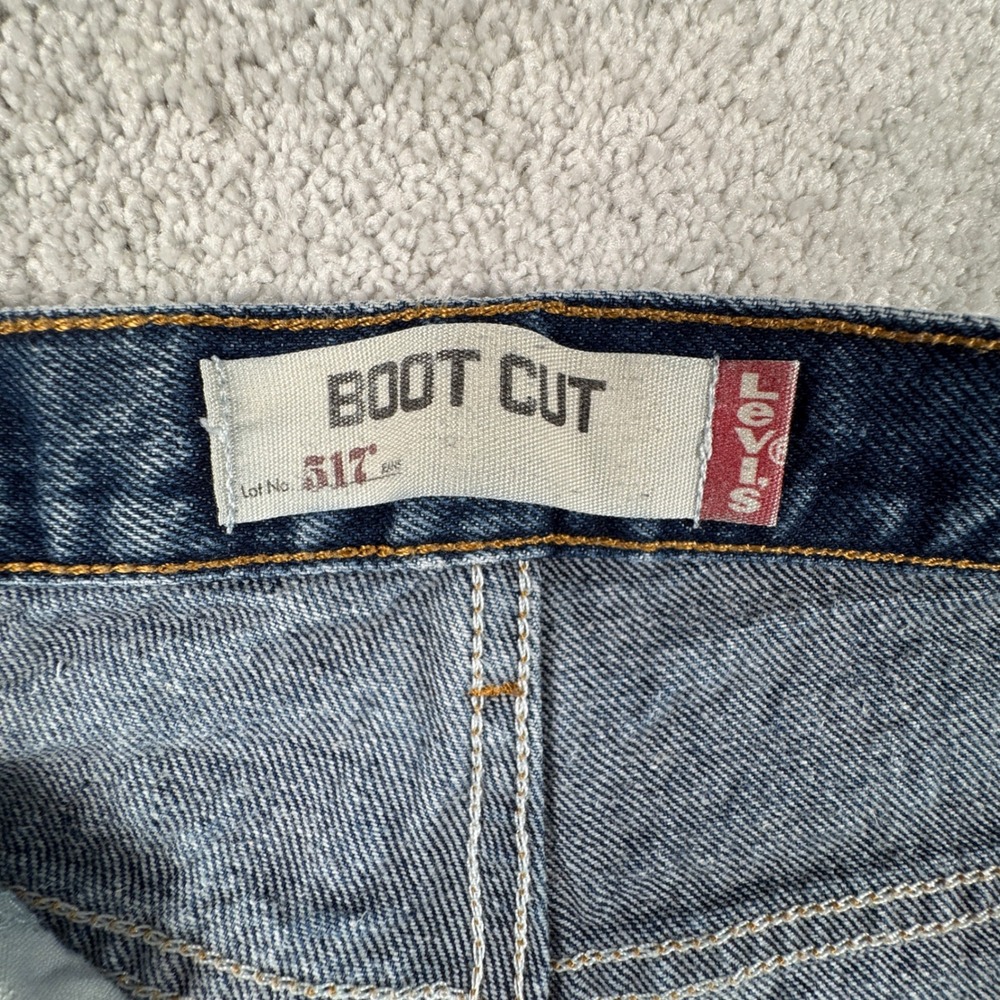 Levi's 517 Bootcut Jeans Mens 32x31 Blue Denim Classic Fit 5-Pocket Cotton Y2K - Picture 10 of 16